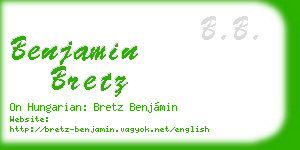 benjamin bretz business card