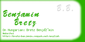 benjamin bretz business card